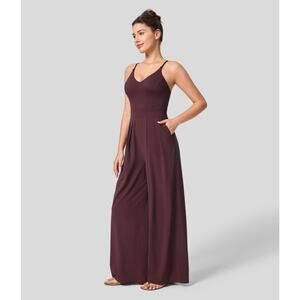 HALARA Burgundy Jumpsuit